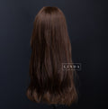 Brown Natural Lace Front Wig – Medium Length