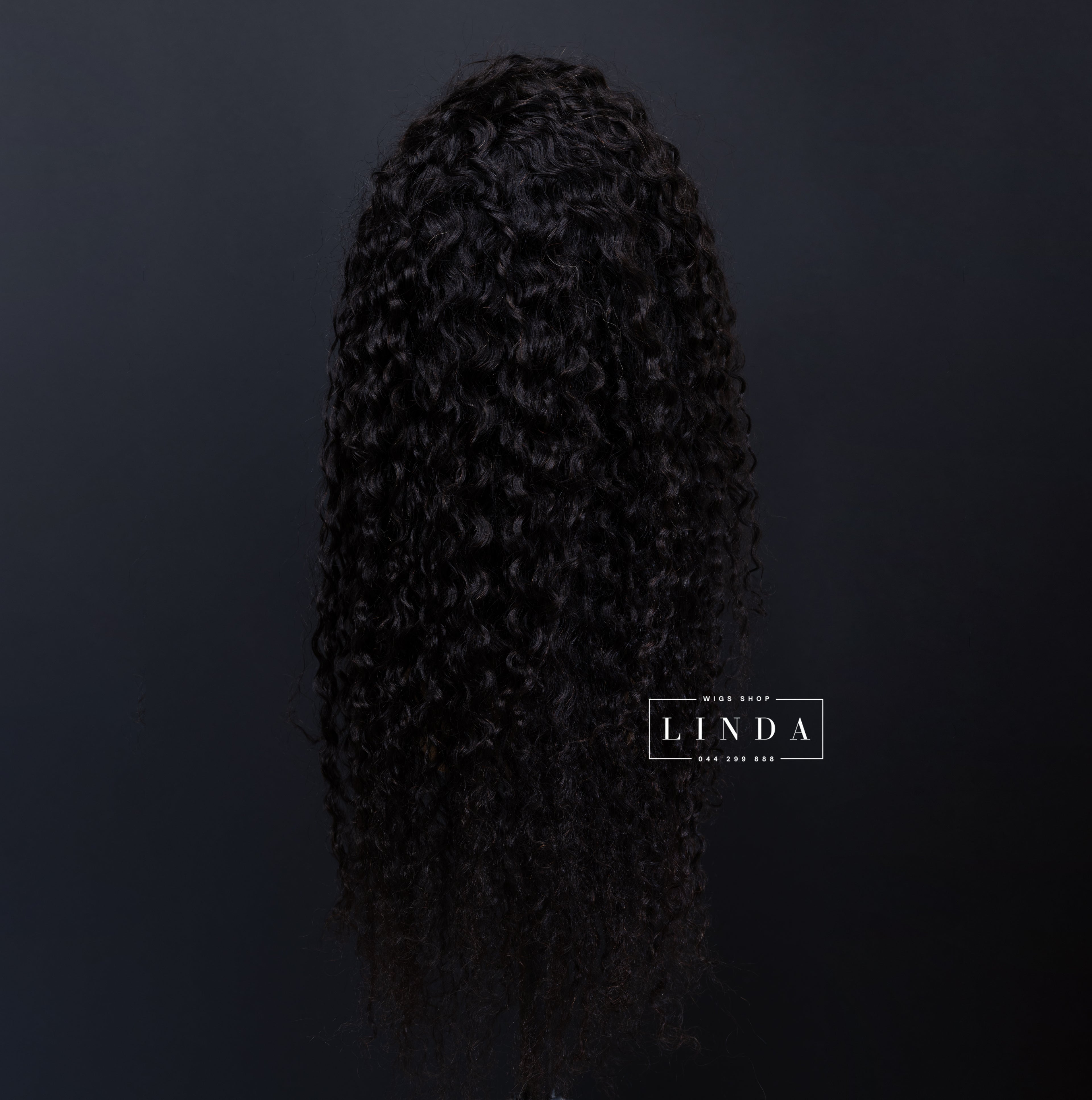 Black Curly Natural Lace Front Wig – Long Length