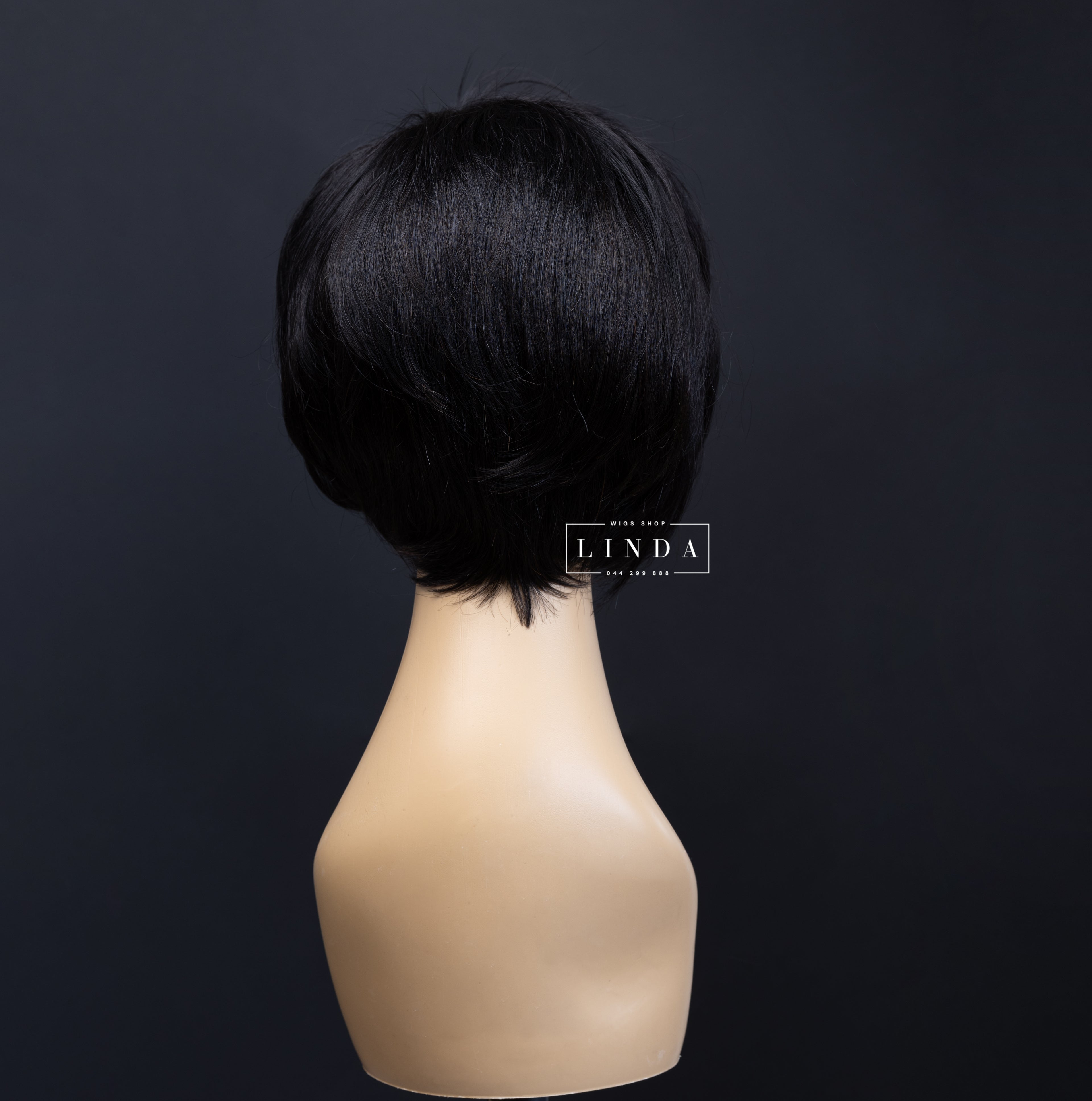 Black Natural Lace Front Wig – Short