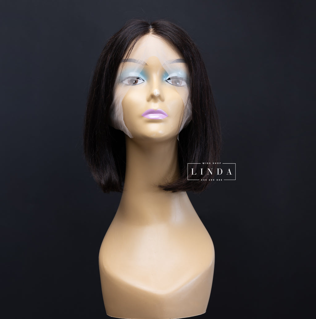 Black Curly Natural Lace Front Wig – Long Length