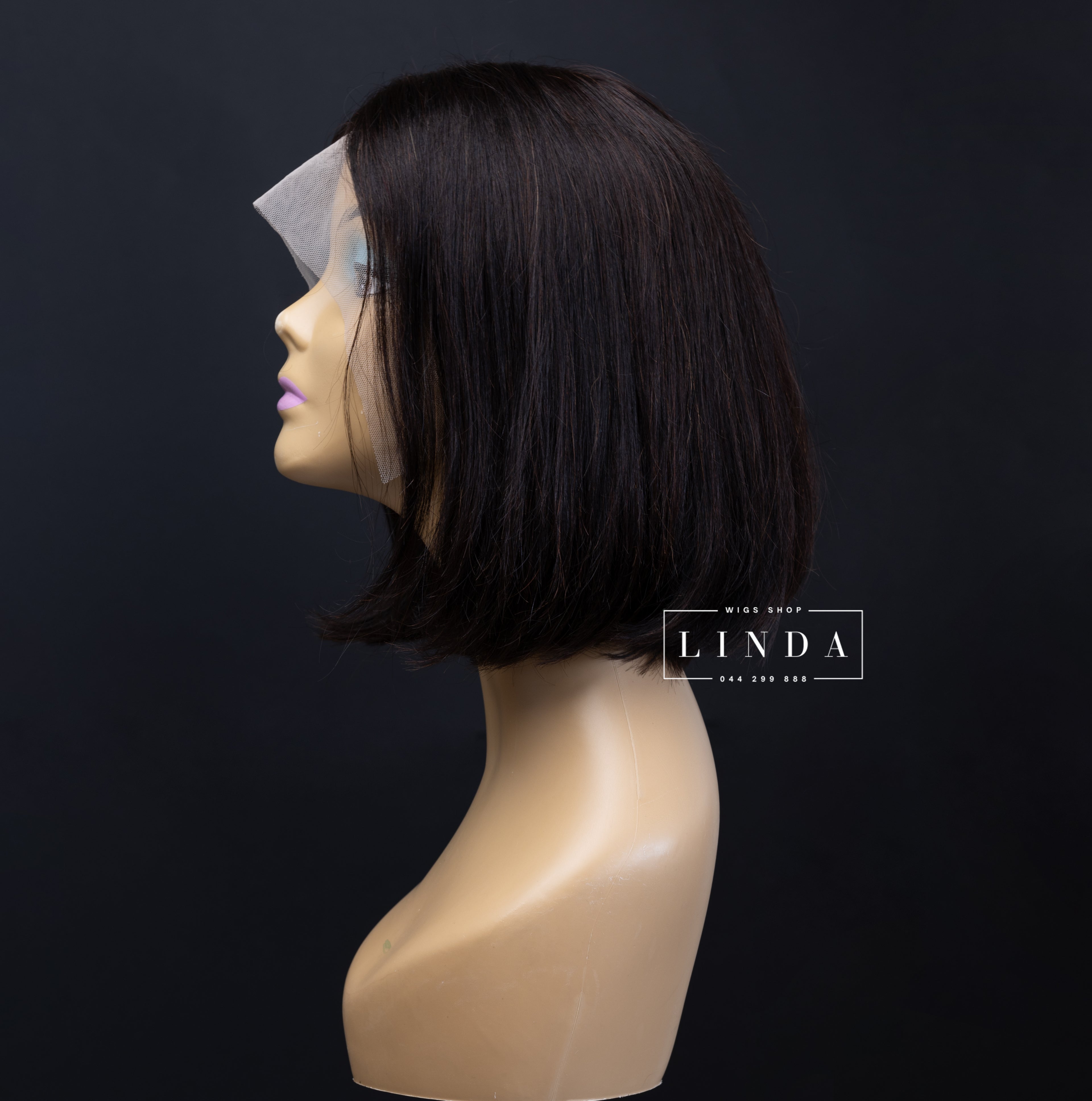 Black Curly Natural Lace Front Wig – Long Length