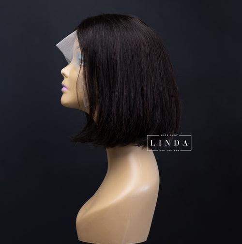 Black Curly Natural Lace Front Wig – Long Length