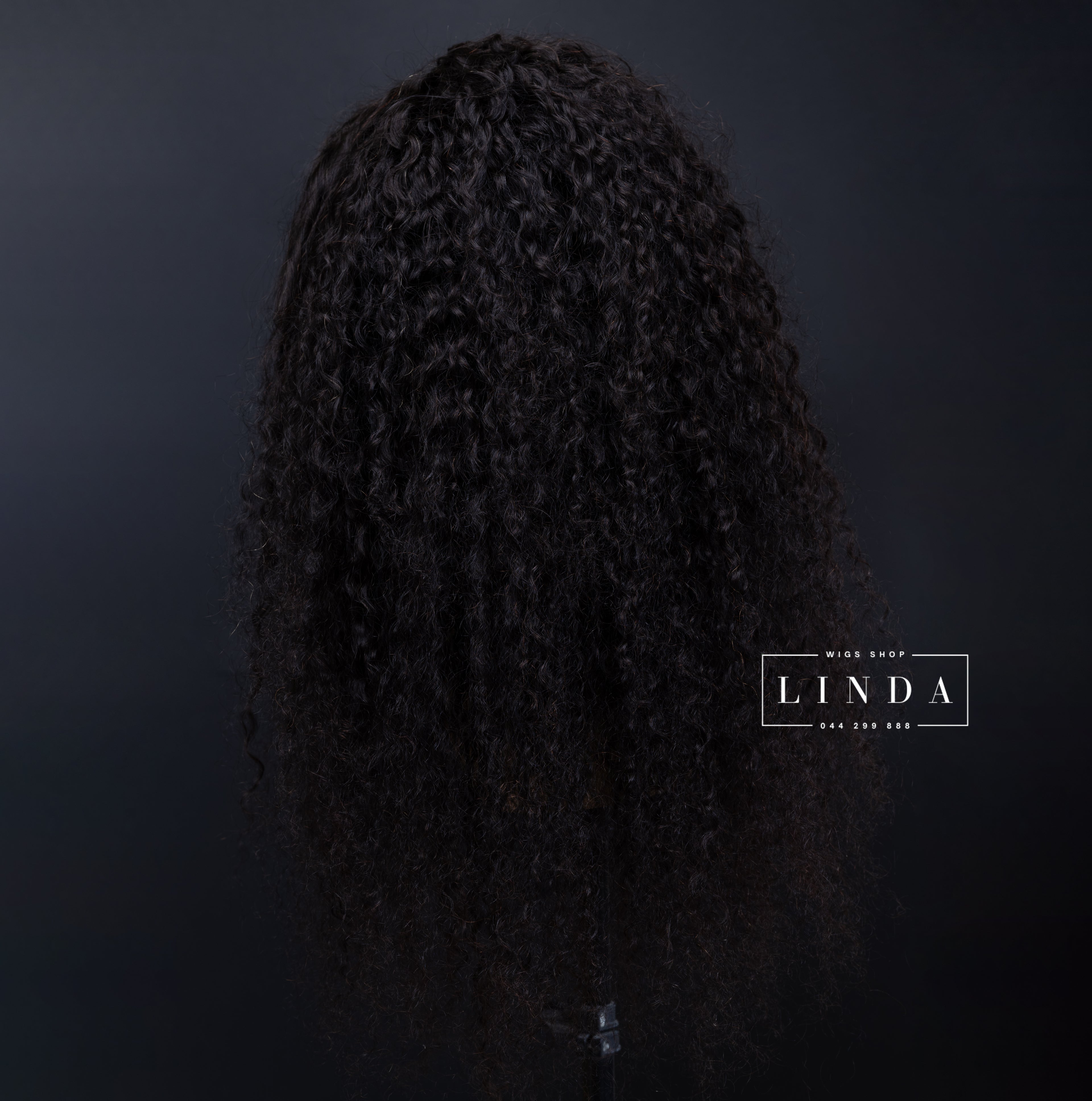 Black Curly Natural Lace Front Wig – Medium Length