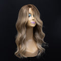 Black Wavy Natural Lace Front Wig – Medium Length