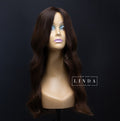 Wavy Dark Brown Natural Lace Front Wig – Long Length