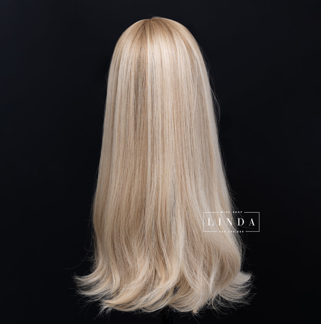 Straight Blonde Natural Lace Front Wig – Long Length
