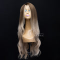 Wavy Light Brown Natural Lace Front Wig – Long Length