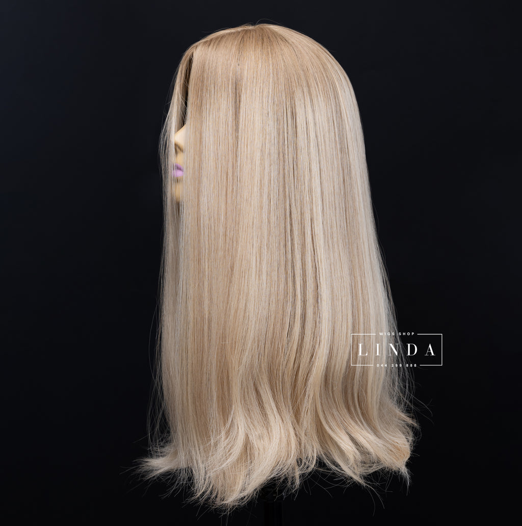 Straight Blonde Natural Lace Front Wig – Long Length